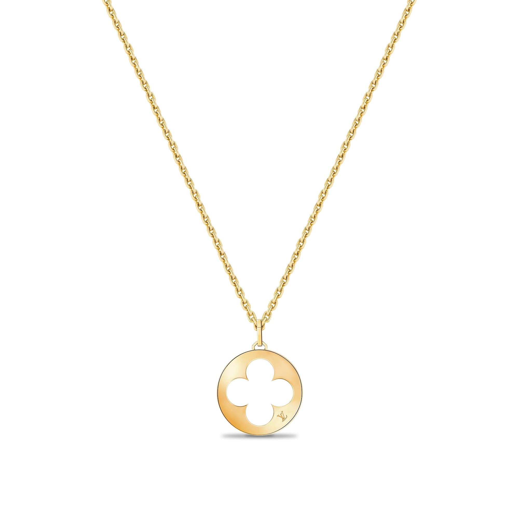 Louis vuitton sale necklace gold